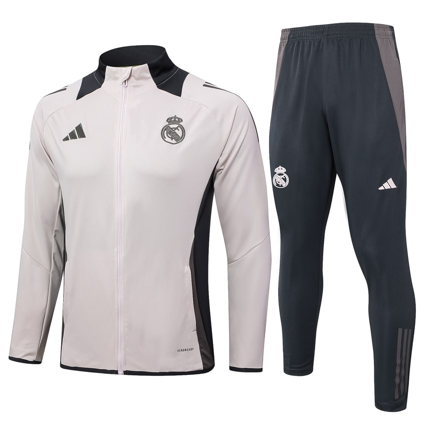 Real Madrid Man 2024/2025 Beige Tracksuit