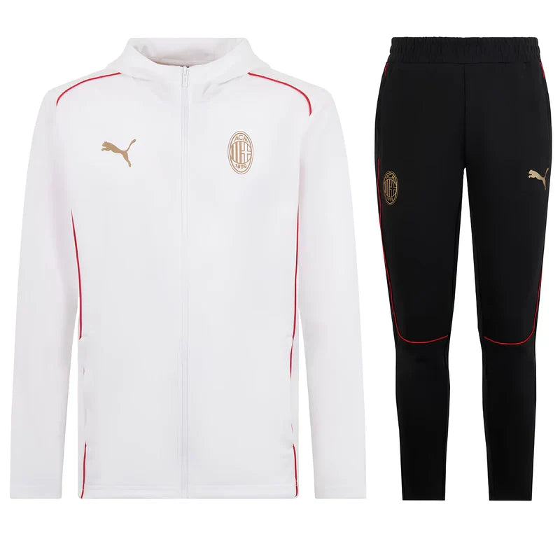 Milan AC Man 2024/2025 White Tracksuit