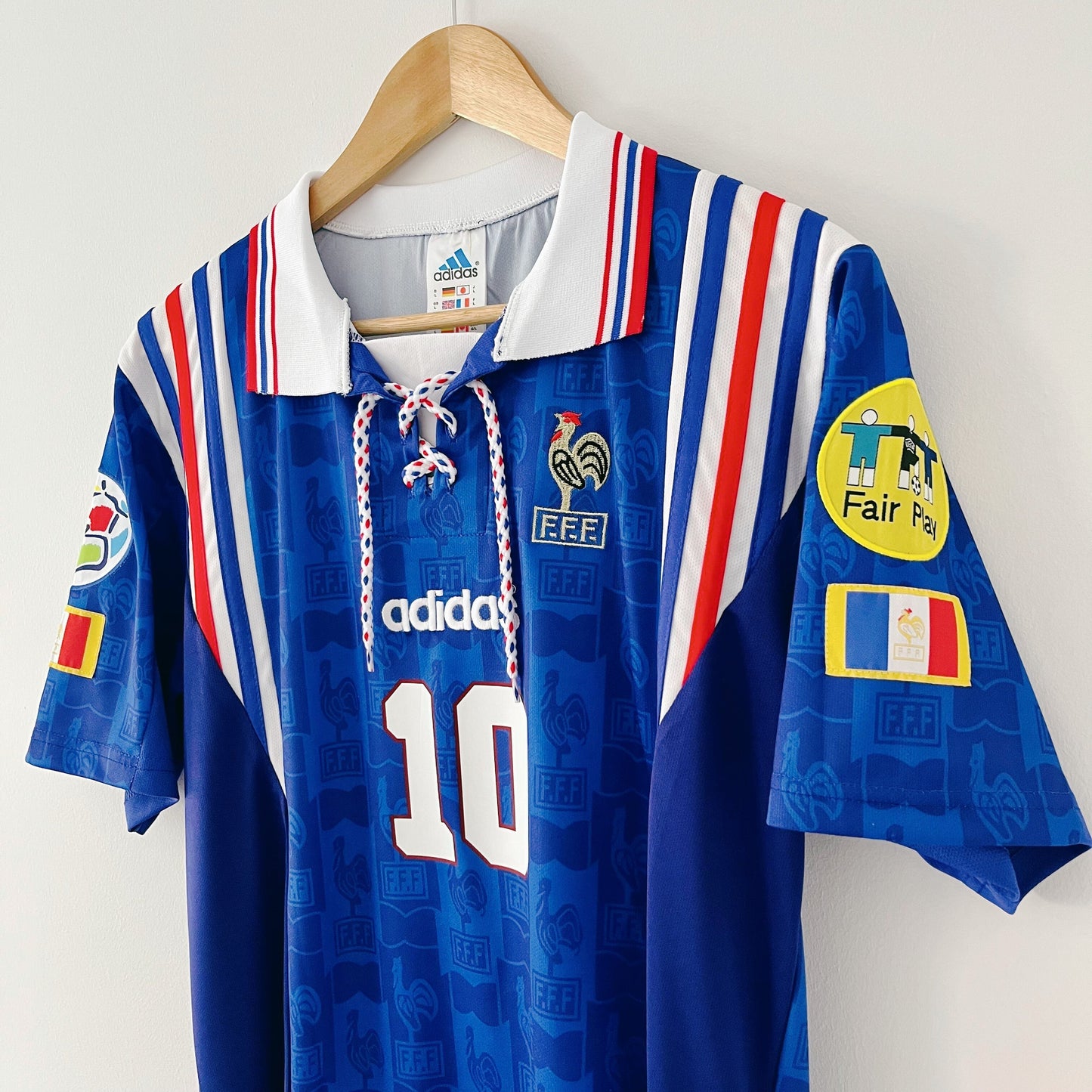 Retro France Shirt Euro 1996 Home
