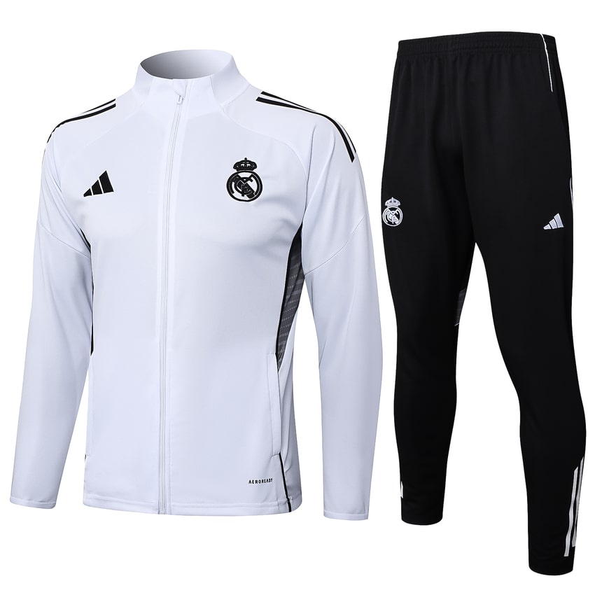 Real Madrid Man 2024/2025 White Tracksuit