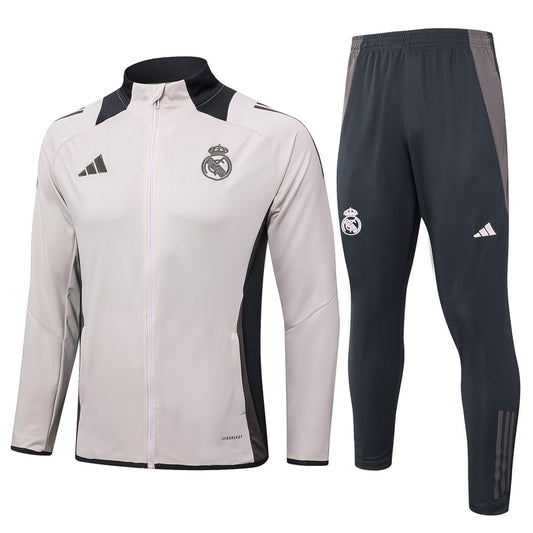 Real Madrid Man 2024/2025 Beige Tracksuit